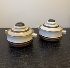 2x Denby Potters Wheel Lidded