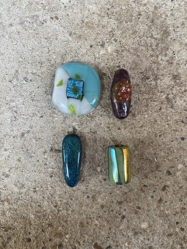 Vintage glass beads handmade - vintage,