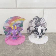 Sega Spinmaster Zoobles Spring to life Habitats Figures bundle Butterfly Fox