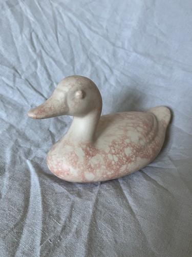 Vintage marbled ceramic - ceramic, duck