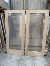 78x33” 35mm P10 Oak Glazed Internal Doors (price Advertised For Both)