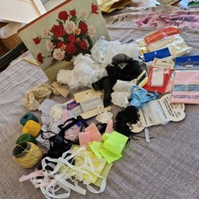 Vintage Bundle of Haberdashery in Frys Chocolate Box