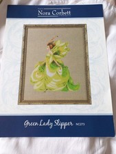 Nora Corbett Mirabilia Cross Stitch Chart Green Lady Slipper