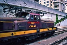 PHOTO  LUXEMBOURG RAILWAYS 1958 VINTAGE BO-BO CENTRE CAB ELECTRIC  3602 L'BOURG