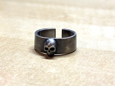 Mens 925 Sterling Silver Skull