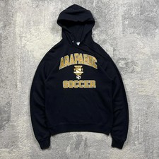 Black Champion Hoodie Small Mens Graphic Print USA Arapahoe Soccer Y2K 00s