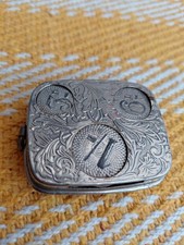 Antique Sovereign Sprung Coin Holder / case - (Nickel plated?)