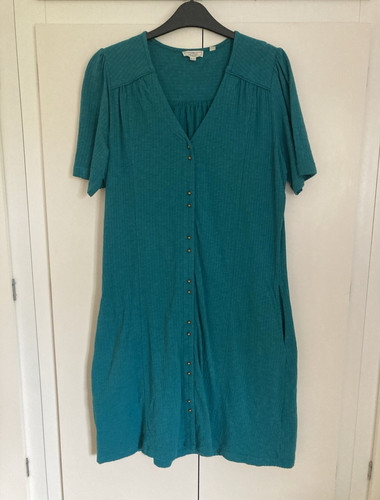 Fat face teal shift - face, dress