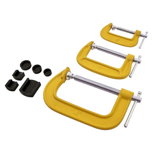 3pc clamp set 4 inc - g-clamp,