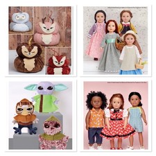 Toys / Teddies / Dolls Clothes. Sewing Patterns. Unused.