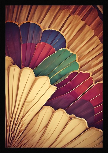 Art deco fan framed - deco,