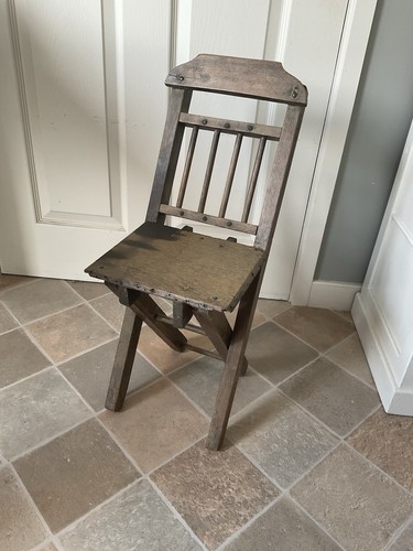 Vintage wooden childs folding - wooden,