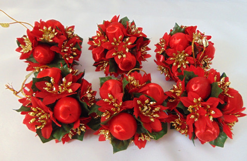 Vintage red poinsettia - vintage,