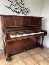 Vintage German Overstrung Upright Piano Wooden Collection Stoke-on-Trent