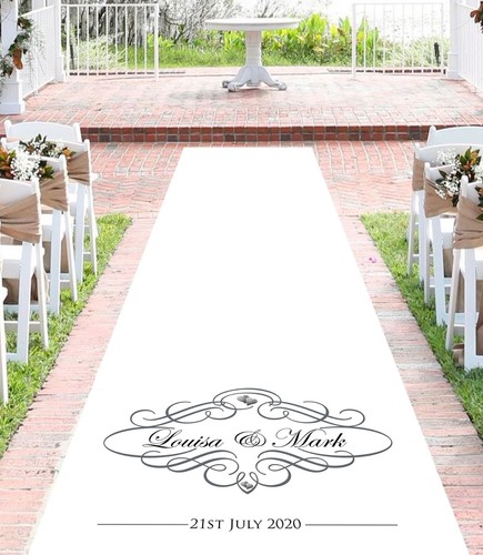 Personalised wedding aisle - personalised,