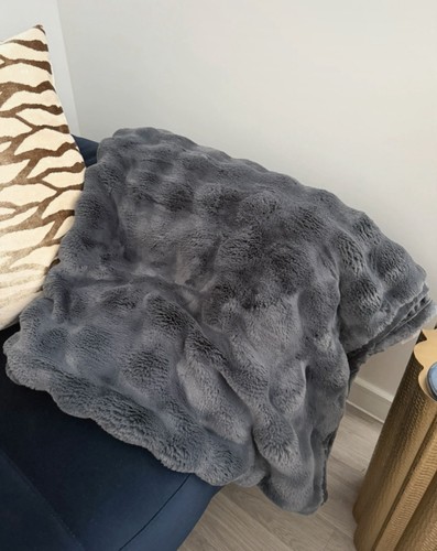 House home grey faux fur - &,