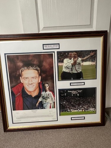 Framed signed michael - framed,
