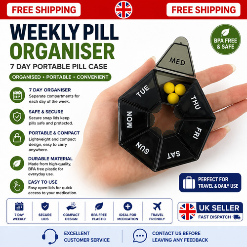Weekly daily pill box - weekly,