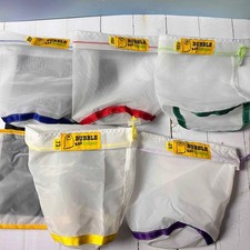 1Gallon 5Bags Kit All Mesh Bubble Bags Hash Ice Filter Extraction Bag Press Scre