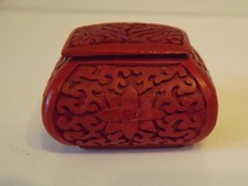 Small Vintage Chinese Cinnabar