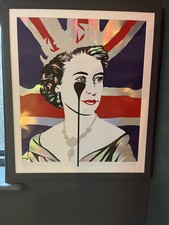Pure Evil  - Platinum Queen SIGNED Print (Queen Elizabeth II /Royalty British)