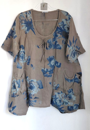 Tunic linen top women size - women, l