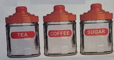 Tea Coffee Sugar Jar Canister