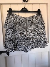 Zara Medium Leopard Animal Ruffle Skort