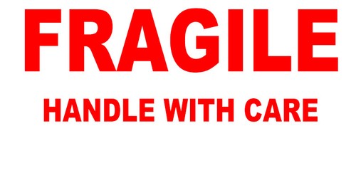585 fragile handle - -, with