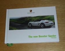 Porsche Boxster Spyder 987 Hardback Brochure 2009/2010 Manual / PDK