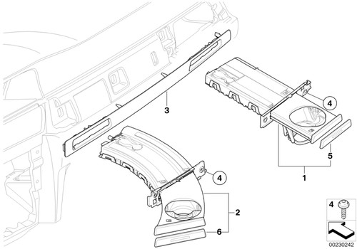 Bmw genuine right drink - os,