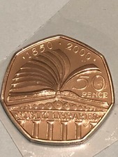 2000 50p Public Libraries 150th Anniversar Fifty Pence Uncirculated Coin UK BUNC