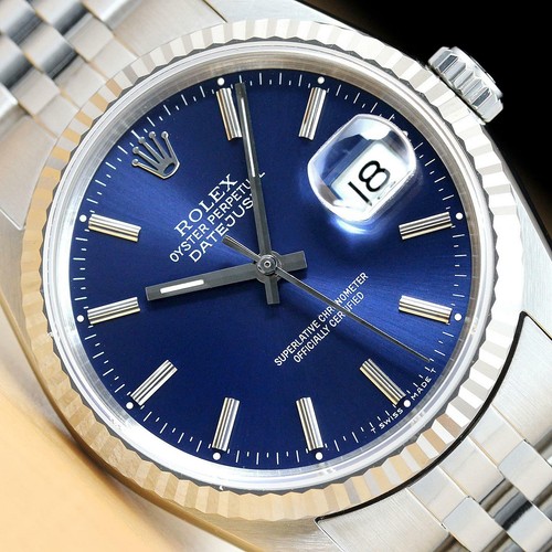 Rolex mens datejust - 16234, blue