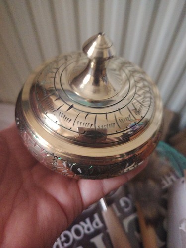 Modern indian brass bowl - modern,