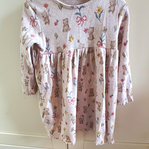Girls beige floral bunny - beige,