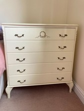 Vintage Jarman & Platt drawers 5 draw unit, cream, in very good condition