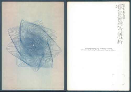 1945 postcard twin - twin, elliptic