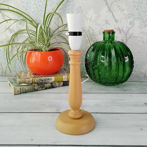 Vintage blonde pine - pine, turned