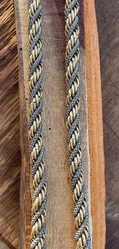 Tone braided gold silver - 2,