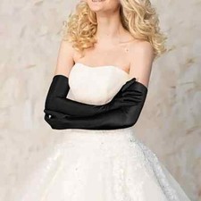 New Ladies Long Finger Gloves Elegant Fancy Party Dress Evening Wedding 20/30S