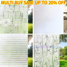 2/5M Privacy White Frosted`Window Film Frost Etched Glass Static Plastic Vinyl.