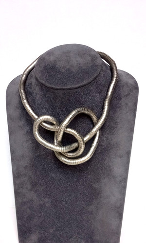 Vintage silver tone bendy - silver,