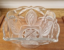 Vintage glass footed - glass,