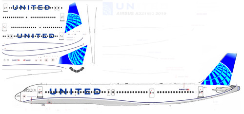United airbus a321neo - a321neo, airliner