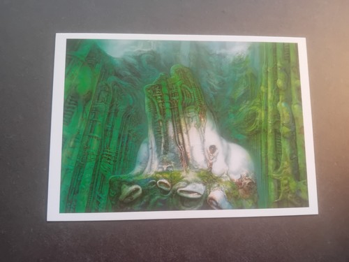 Giger art postcard no - h, postcard,