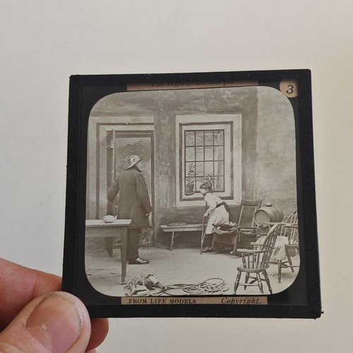 Antique magic lantern slide - antique,