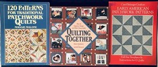 3 Quilting Books Traditional &
