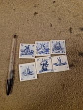 Delft Tile Blue White Hand