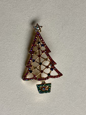 BUTLER & WILSON  Christmas tree brooch Unworn