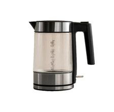 George Home Ribbed Glass Fast Boil Kettle 1.7L